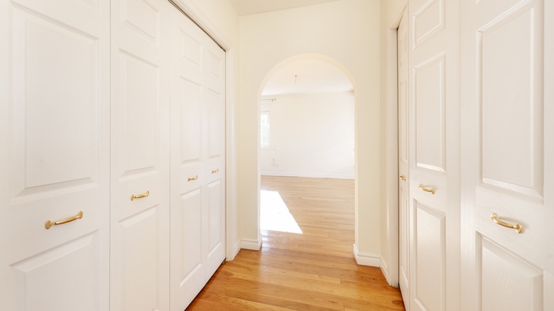 arched entrance leading to closet