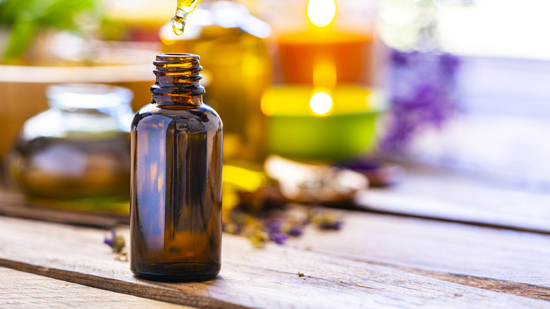 Small essential oil bottle