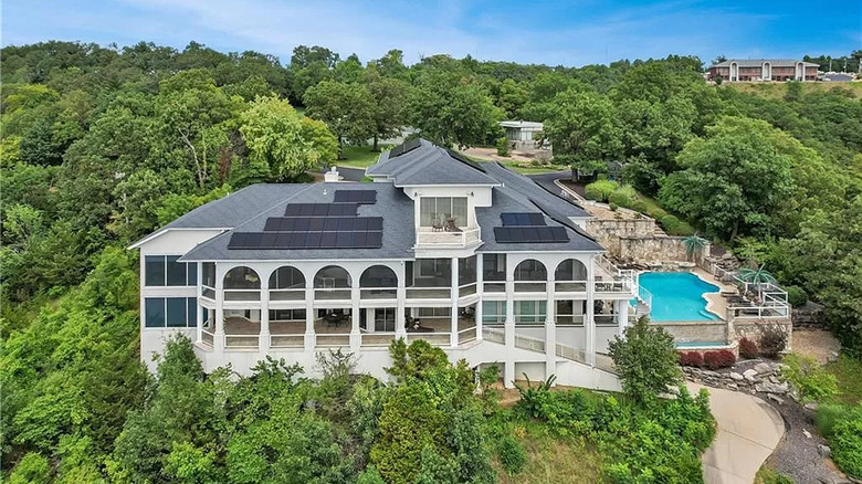 Overview of Ozark mansion