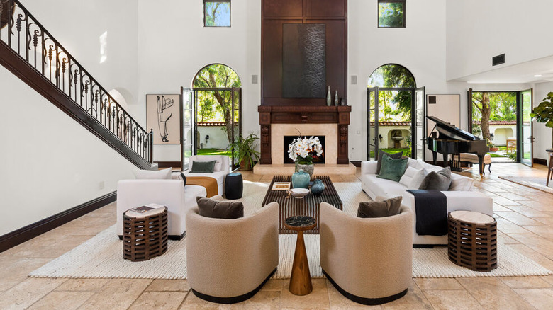 Large open living room