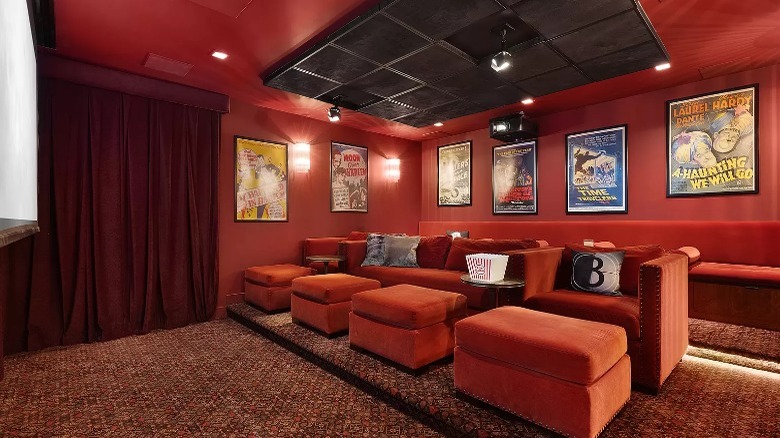 Red home theater