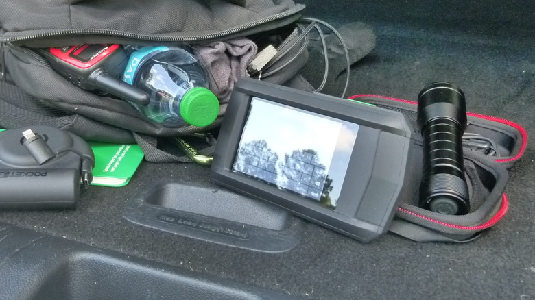 P2W thermal camera and some of the contents of a bug out bag