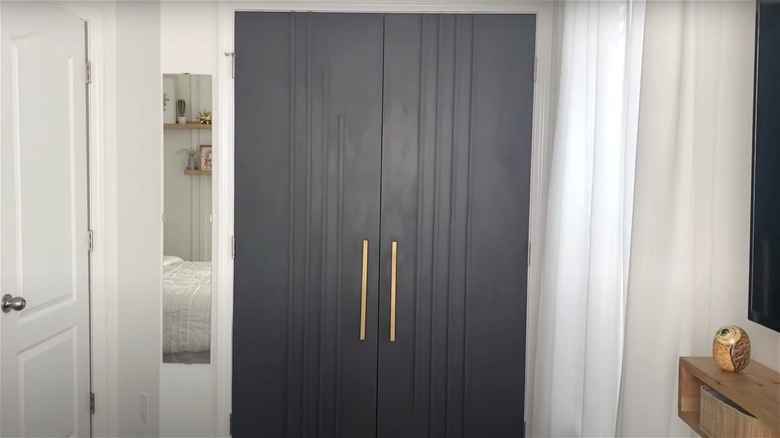accent double door closet
