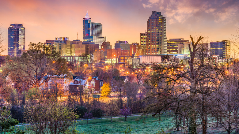 houses and buildings in Raleigh, North Carolina