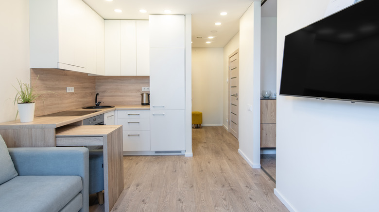 Small apartment with no doors