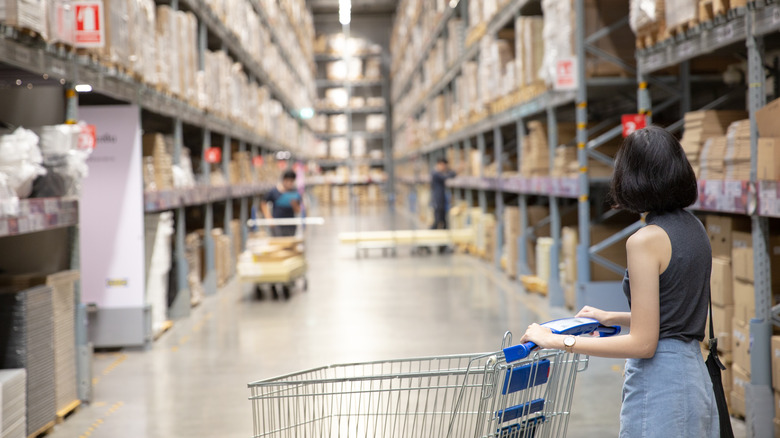 Person shopping at IKEA