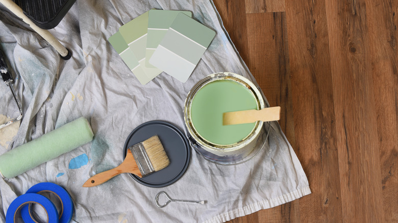 paint and brushes
