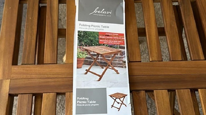 Product photo of Belavi folding picnic table