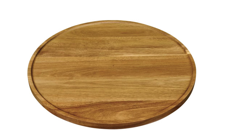 Acacia wood serving tray from Aldi