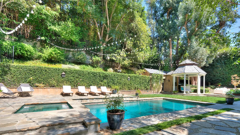 Pool with gazebo