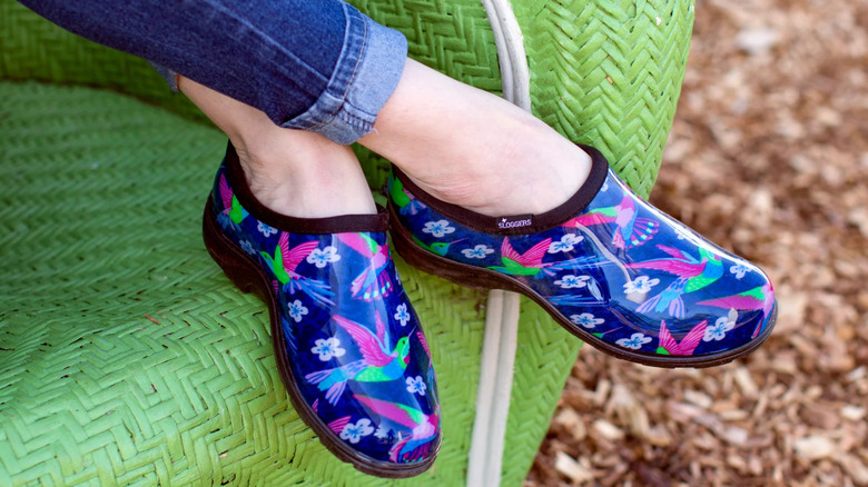 Sloggers Slip-On Waterproof Rain and Garden Shoe for Women