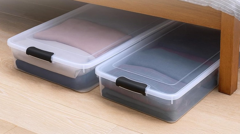 HOMZ's 2-Pack of Clear Plastic Containers