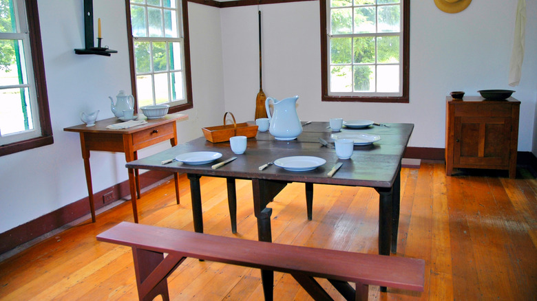 Shaker furniture at Pleasant Hill