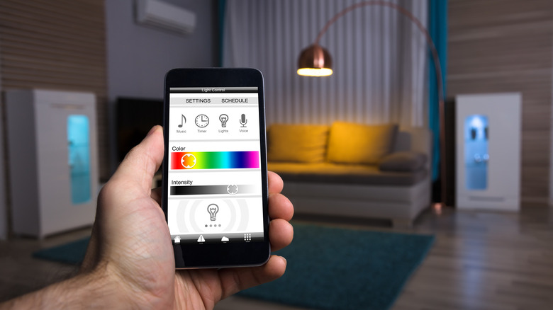 Smart lighting on phone