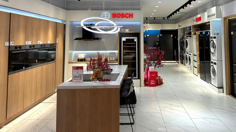 Showroom of Bosch appliances