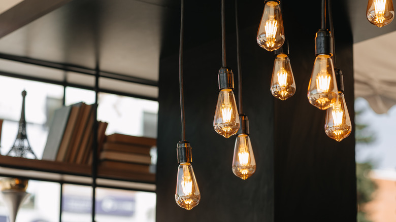 Pendant with Edison bulbs