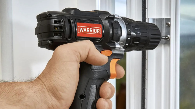 The Harbor Freight 12V Warrior cordless drill