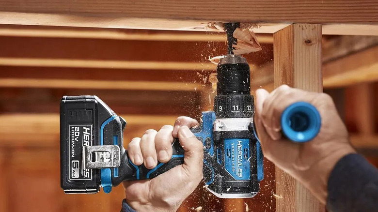 The Harbor Freight 20V Hercules cordless drill