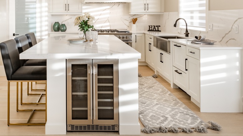 kitchen with granite countertops