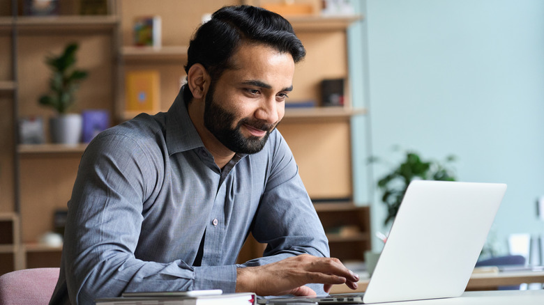 Person working from home