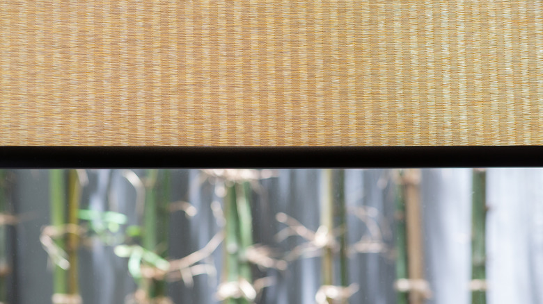 woven bamboo window shade