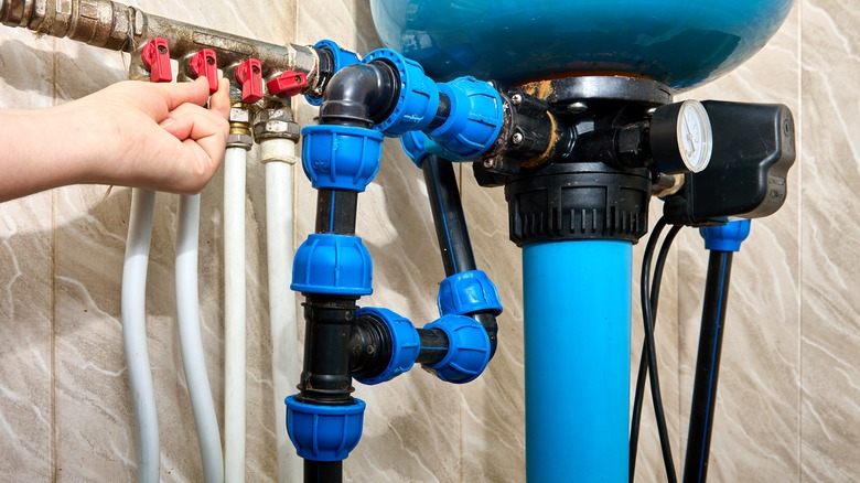 Installing a whole-house water filtering system