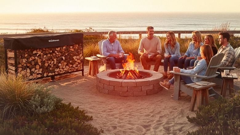 Woodhaven 8-foot firewood rack