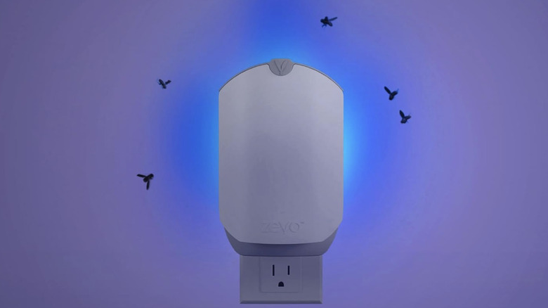 Zevo flying insect trap plugged into outlet