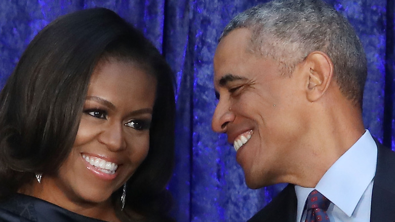 The Obamas close-up