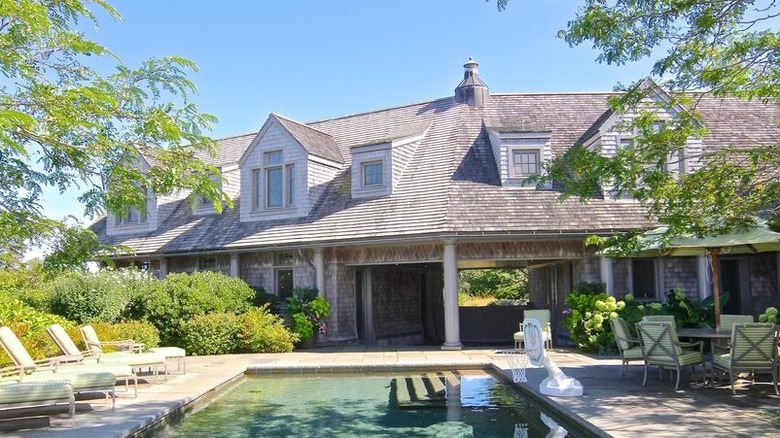 Pool and surrounding garden 