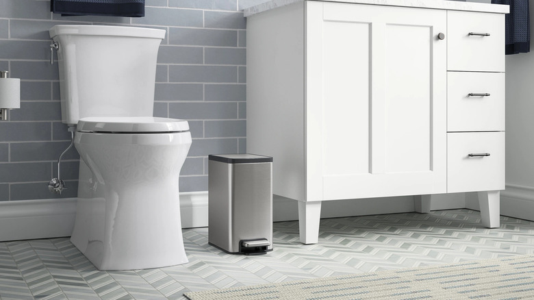 Kohler's 6-liter Trash Can in a bathroom