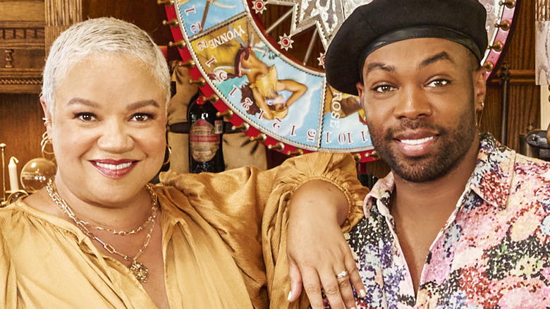 Todrick Hall and Kim Myles smiling 