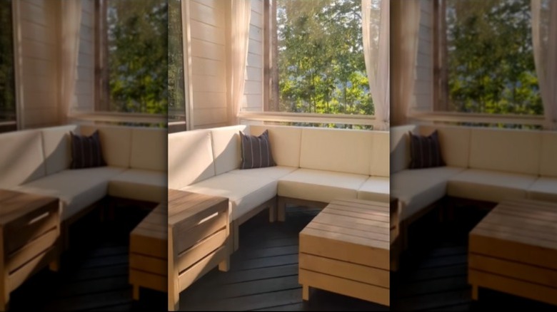 outdoor storage table