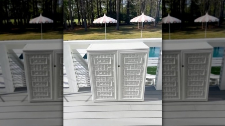 outdoor storage cabinet with shelves