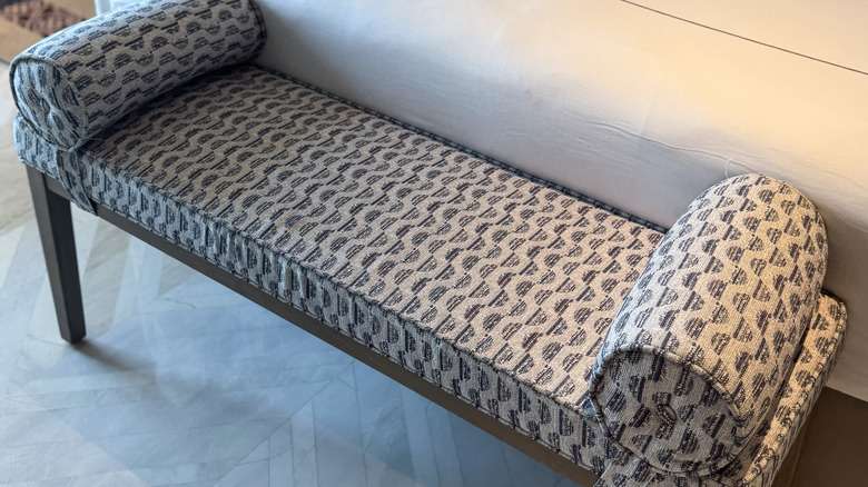 Bench at the end of a bed