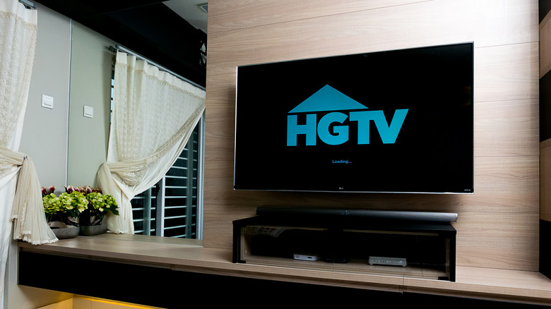 HGTV showing on flat screen 