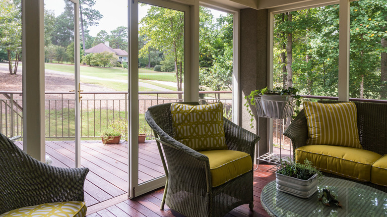 Screened-in porch