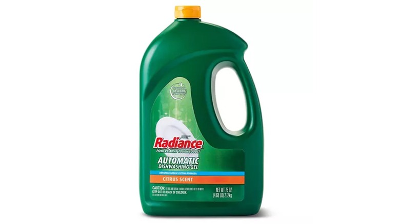 Green bottle of Radiance Automatic Dishwashing Gel