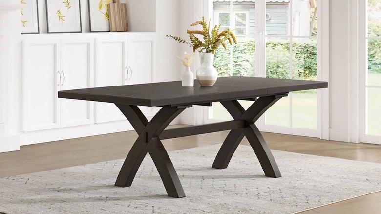 Bayside Furnishings Western Dining Table in a light colored dining room