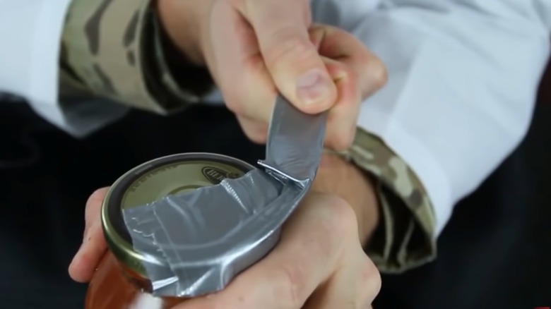 duct tape handle on jar lid