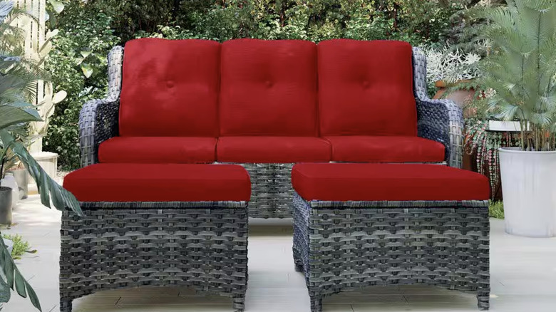Wicker Outdoor Patio Sectional Set