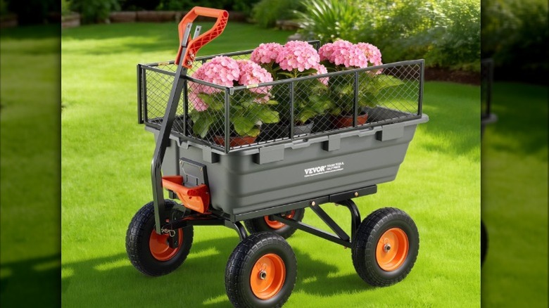 Skyshalo's Garden Dump Cart loaded with flowers
