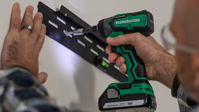 The Metabo HPT impact drill in action