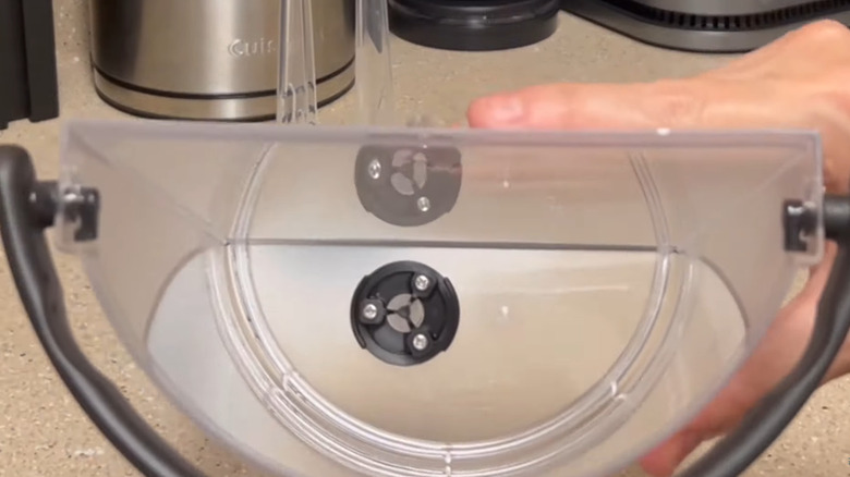 Inside of an empty Keurig water tank