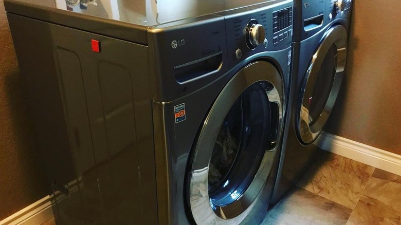 LG front-loading washing machine and dryer