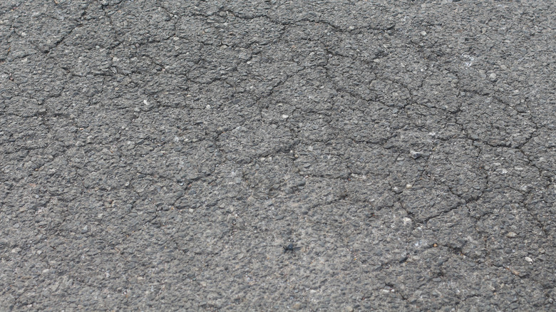 Cracks in aggregate driveway