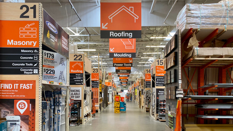 home depot aisle