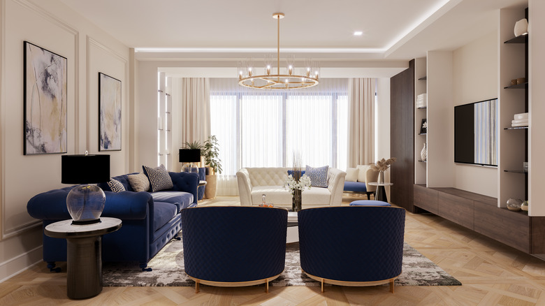 Living room chandelier 