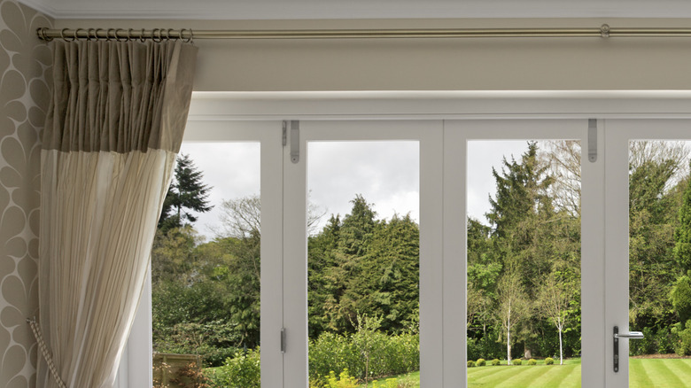 high curtain rod