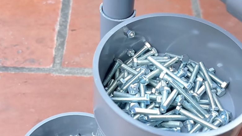 PVC Screws and small parts organizer